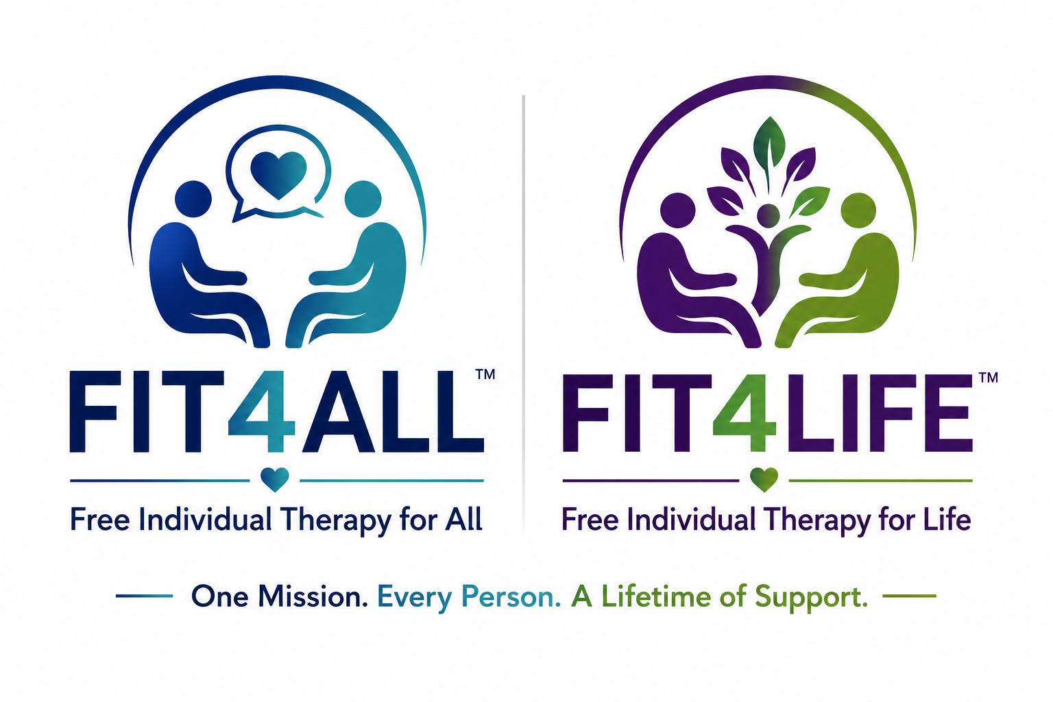 FIT4ALL and FIT4LIFE Free Therapy logos
