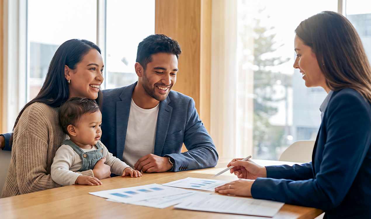 Family connecting and supporting one another